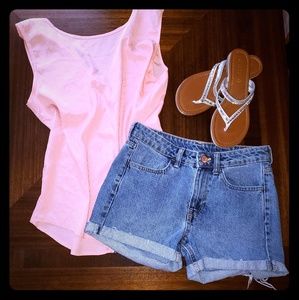H&M Cuffed Denim Shorts